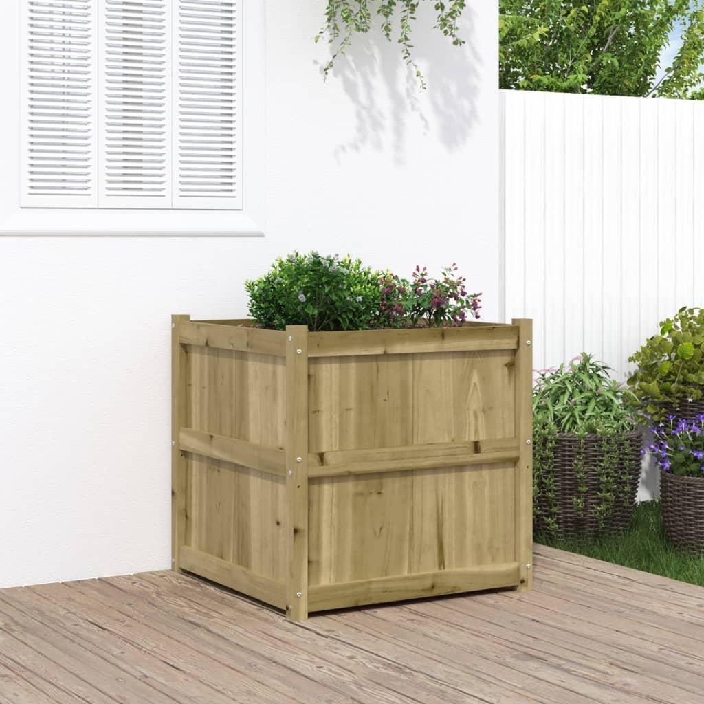 Plantekasse 70x70x70 cm imprægneret fyrretræ Plantekasse 70x70x70 cm imprægneret fyrretræ