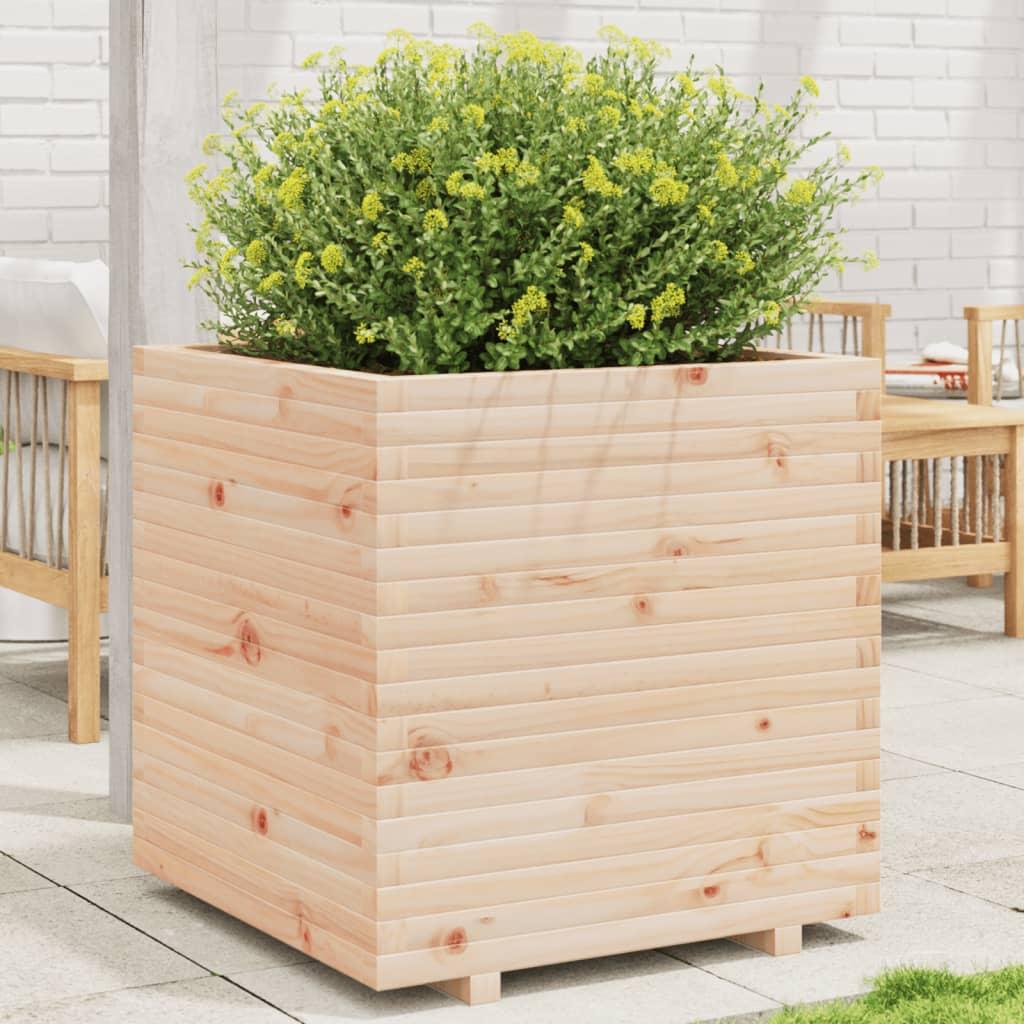 Plantekasse 70x70x72,5 cm massivt fyrretræ Plantekasse 70x70x72,5 cm massivt fyrretræ
