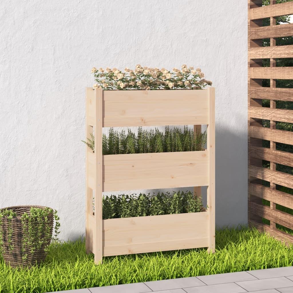 Plantekasse 77x25x104,5 cm massivt fyrretræ Plantekasse 77x25x104,5 cm massivt fyrretræ