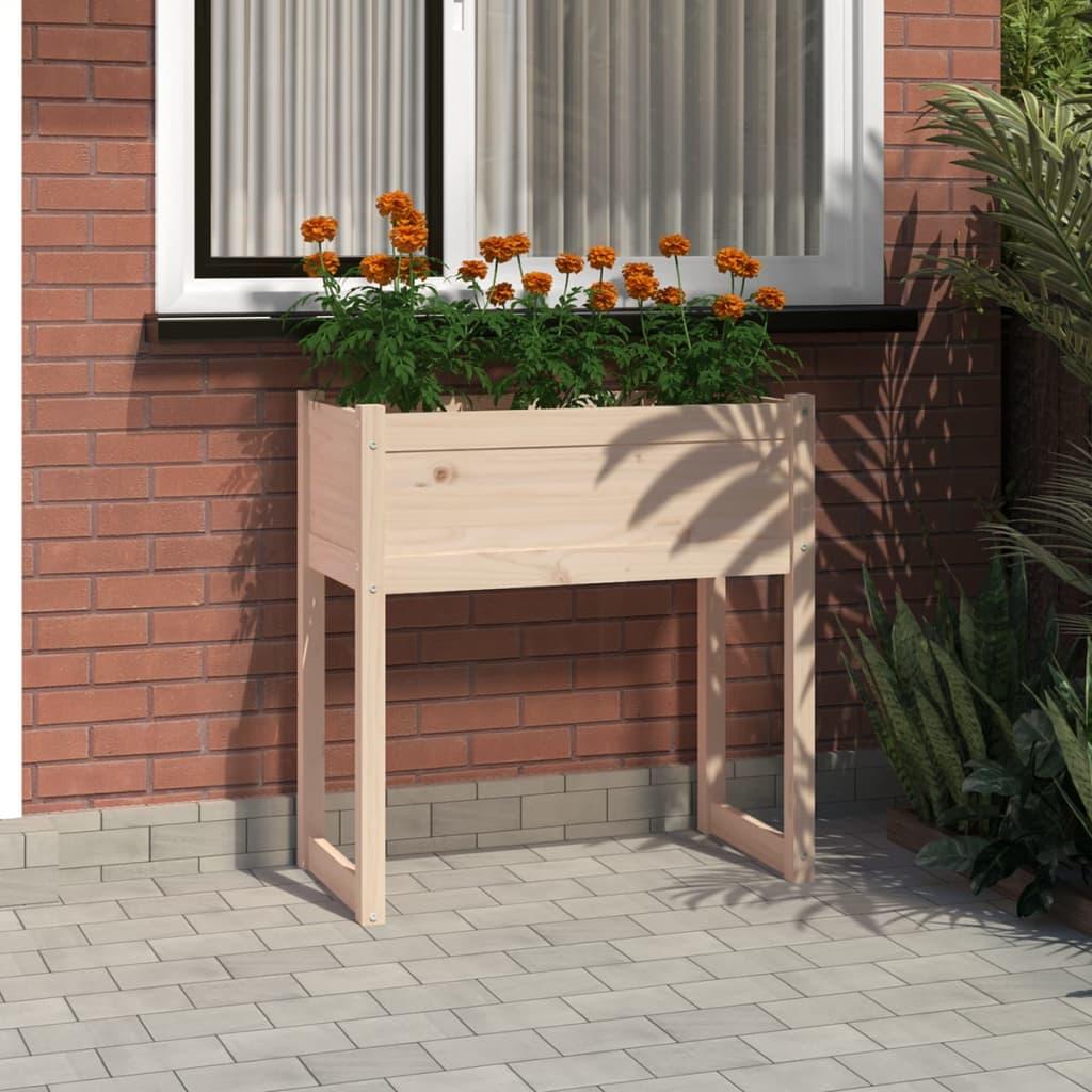 Plantekasse 78x40x81 cm massivt fyrretræ Plantekasse 78x40x81 cm massivt fyrretræ