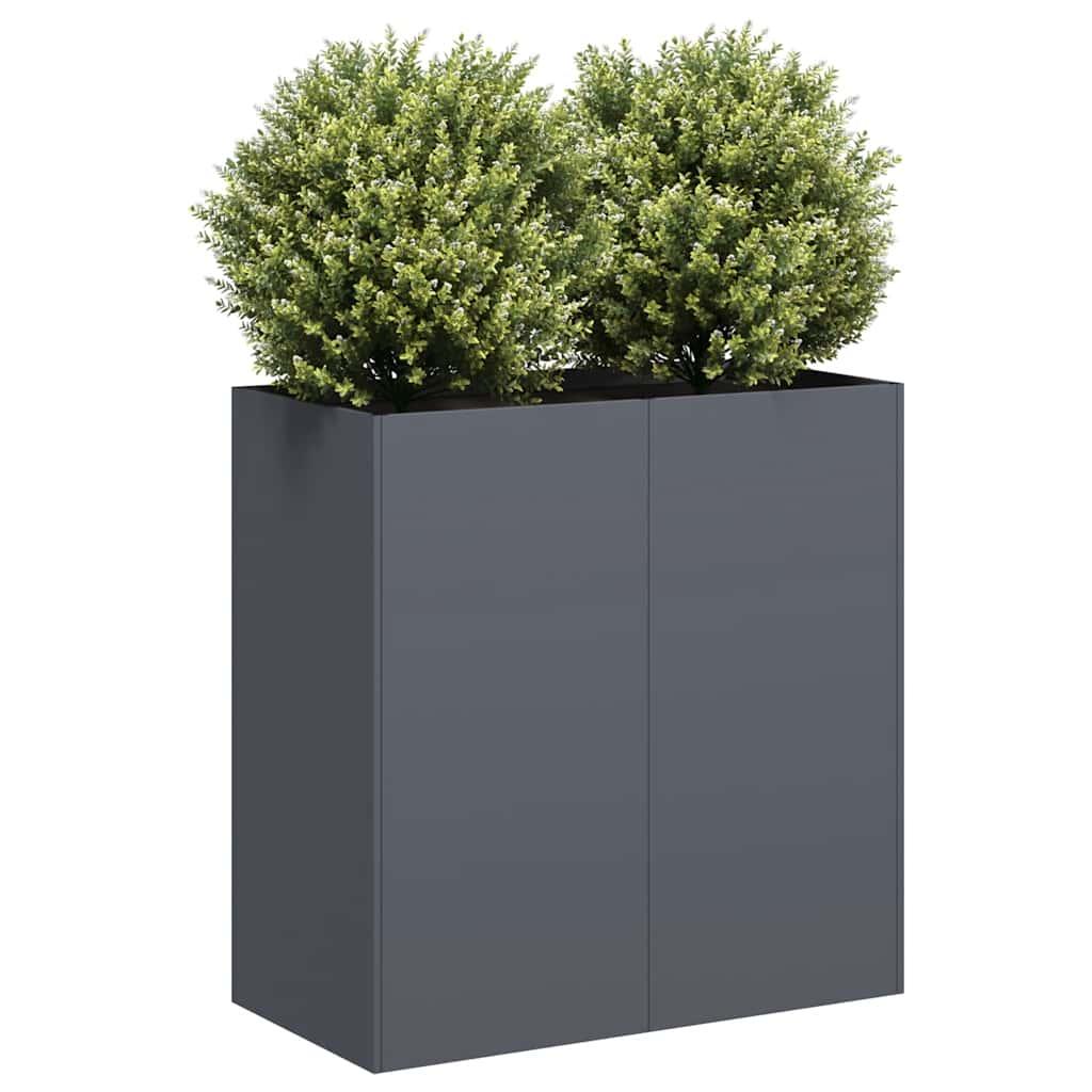 Plantekasse 80x40x80 cm koldvalset stål antracitgrå Plantekasse 80x40x80 cm koldvalset stål antracitgrå