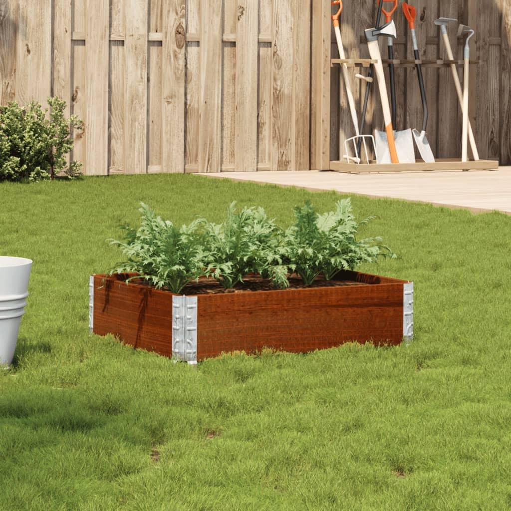 Plantekasse 80x60 cm massivt fyrretræ brun Plantekasse 80x60 cm massivt fyrretræ brun