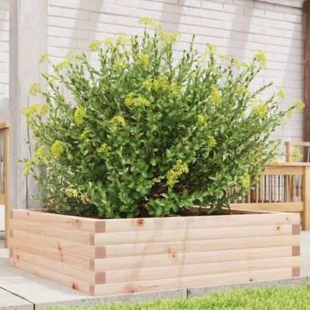 Plantekasse 80x80x23 cm massivt fyrretræ