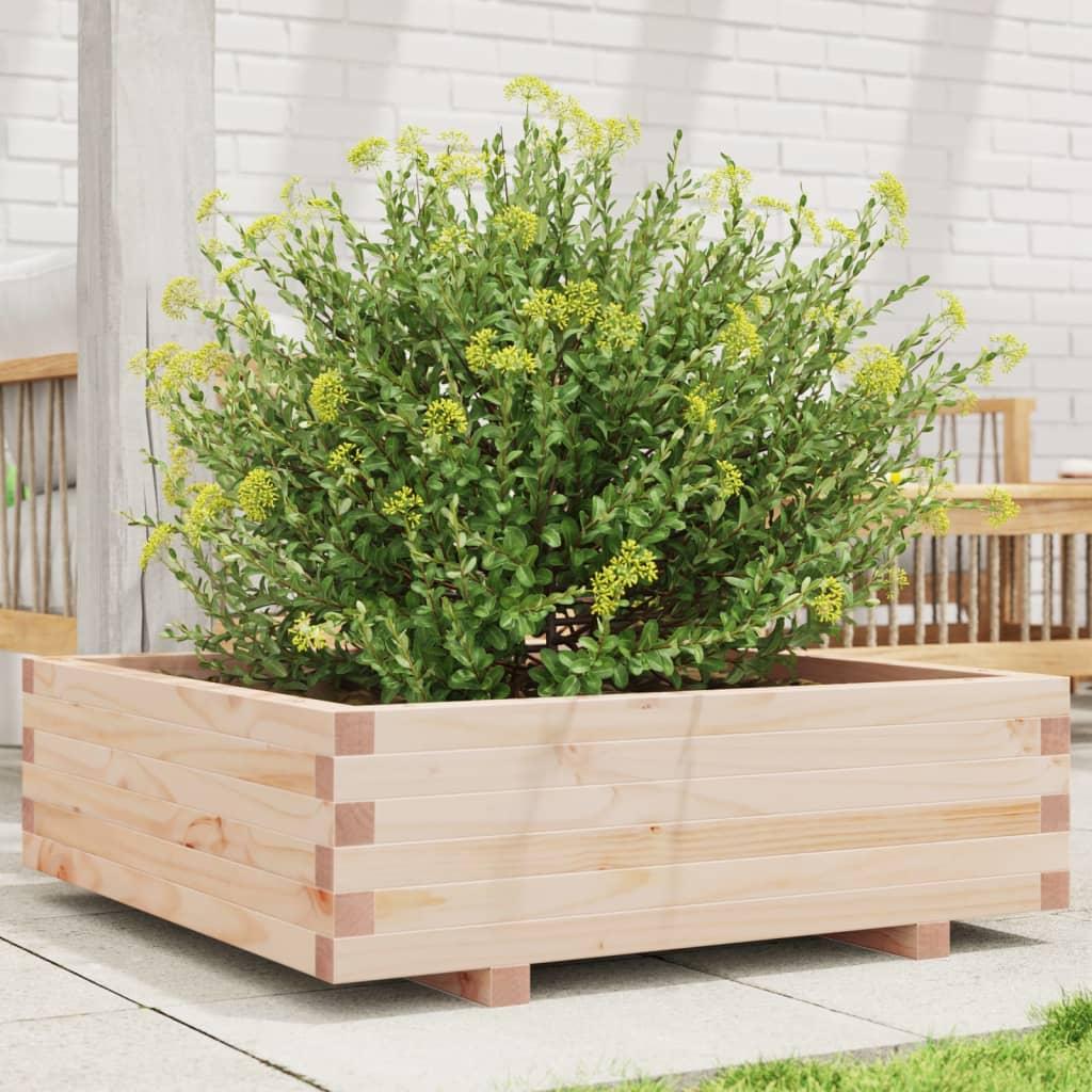 Plantekasse 80x80x26,5 cm massivt fyrretræ Plantekasse 80x80x26,5 cm massivt fyrretræ