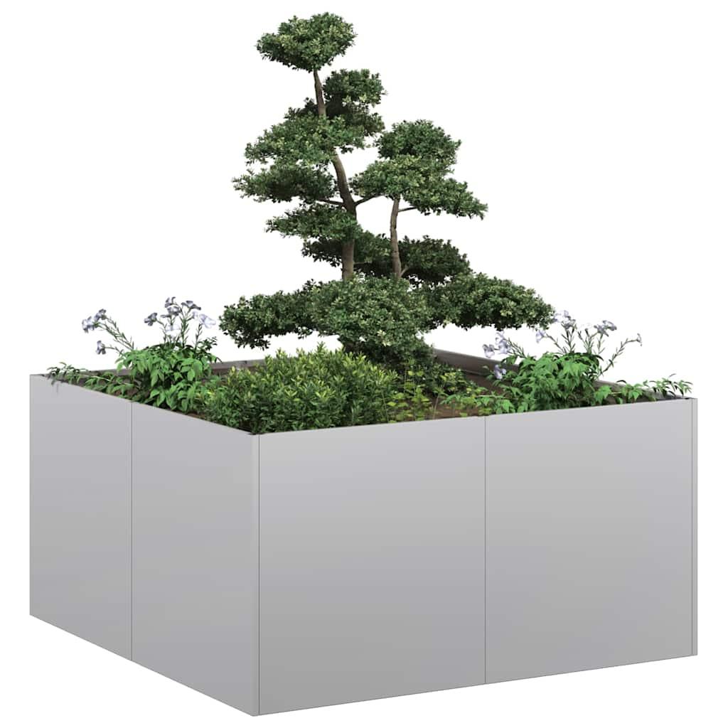 Plantekasse 80x80x40 cm galvaniseret stål Plantekasse 80x80x40 cm galvaniseret stål