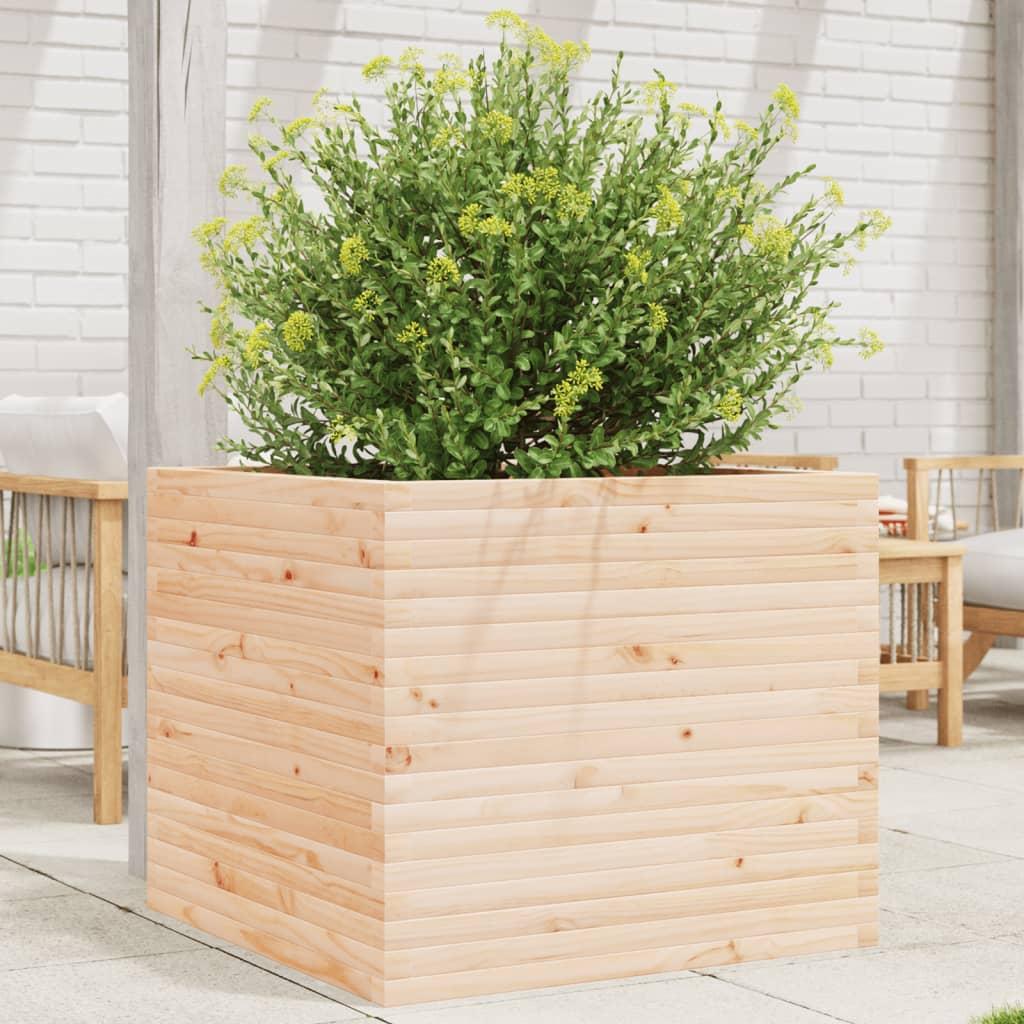 Plantekasse 80x80x68,5 cm massivt fyrretræ Plantekasse 80x80x68,5 cm massivt fyrretræ
