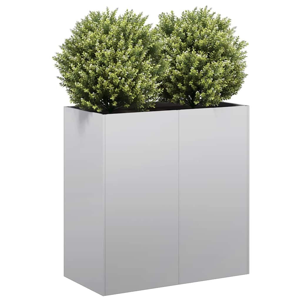 Plantekasse 80×40×80 cm i galvaniseret stål - højbed til have og terrasse Plantekasse 80×40×80 cm i galvaniseret stål - højbed til have og terrasse