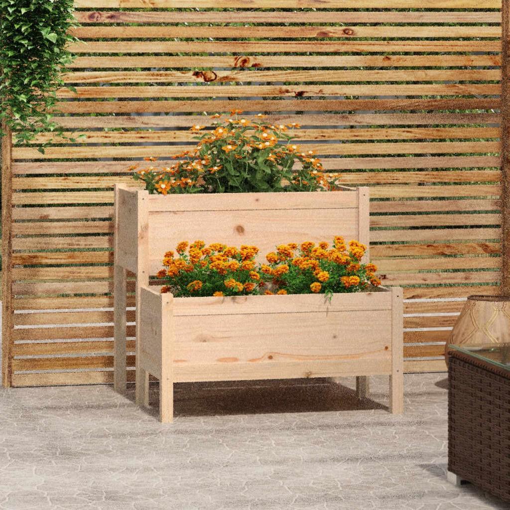 Plantekasse 84,5x84x75 cm massivt fyrretræ Plantekasse 84,5x84x75 cm massivt fyrretræ