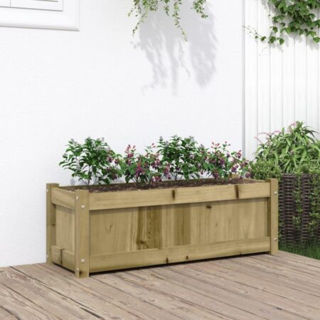 Plantekasse 90x31x31 cm imprægneret fyrretræ