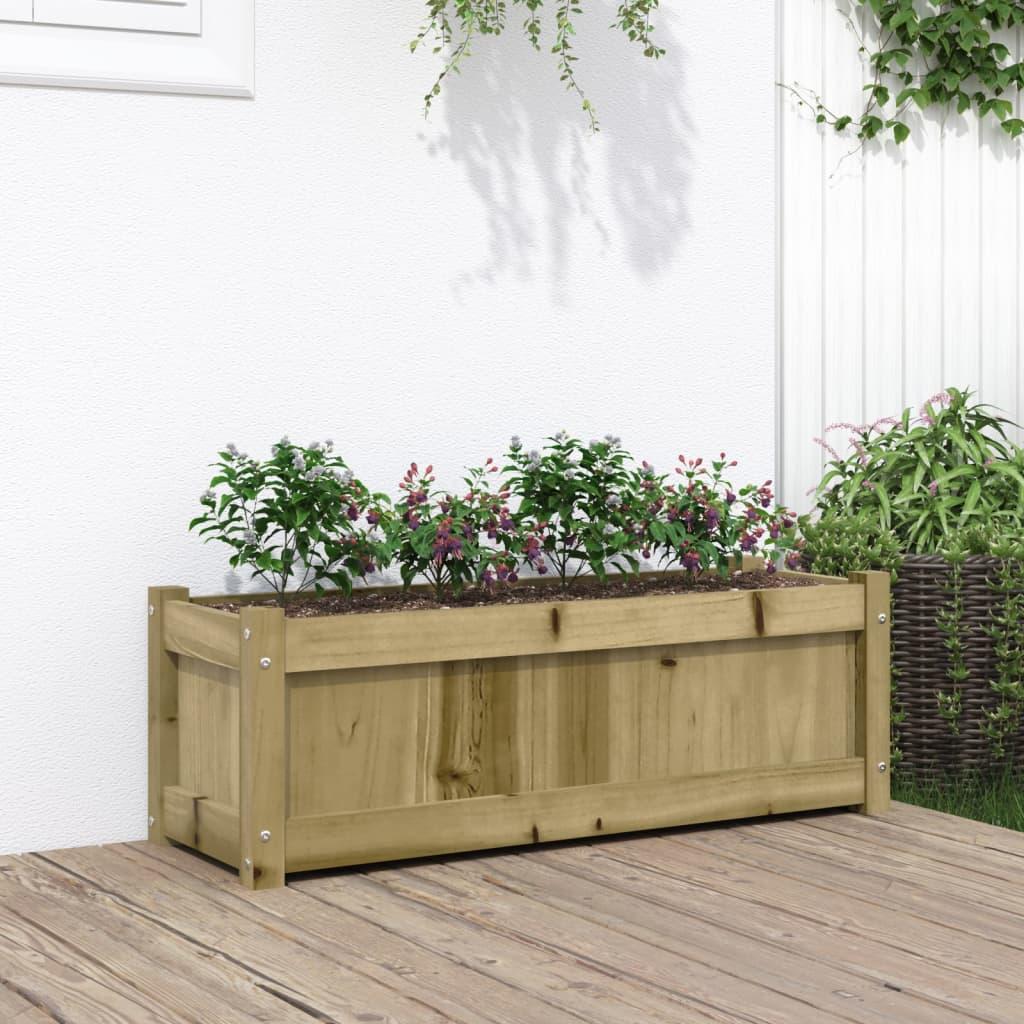 Plantekasse 90x31x31 cm imprægneret fyrretræ Plantekasse 90x31x31 cm imprægneret fyrretræ