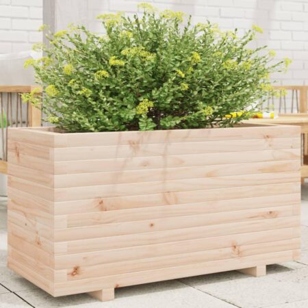 Plantekasse 90x40x49,5 cm massivt fyrretræ