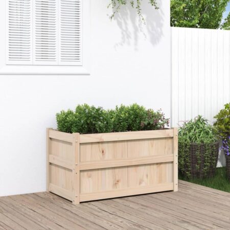 Plantekasse 90x50x50 cm massivt fyrretræ