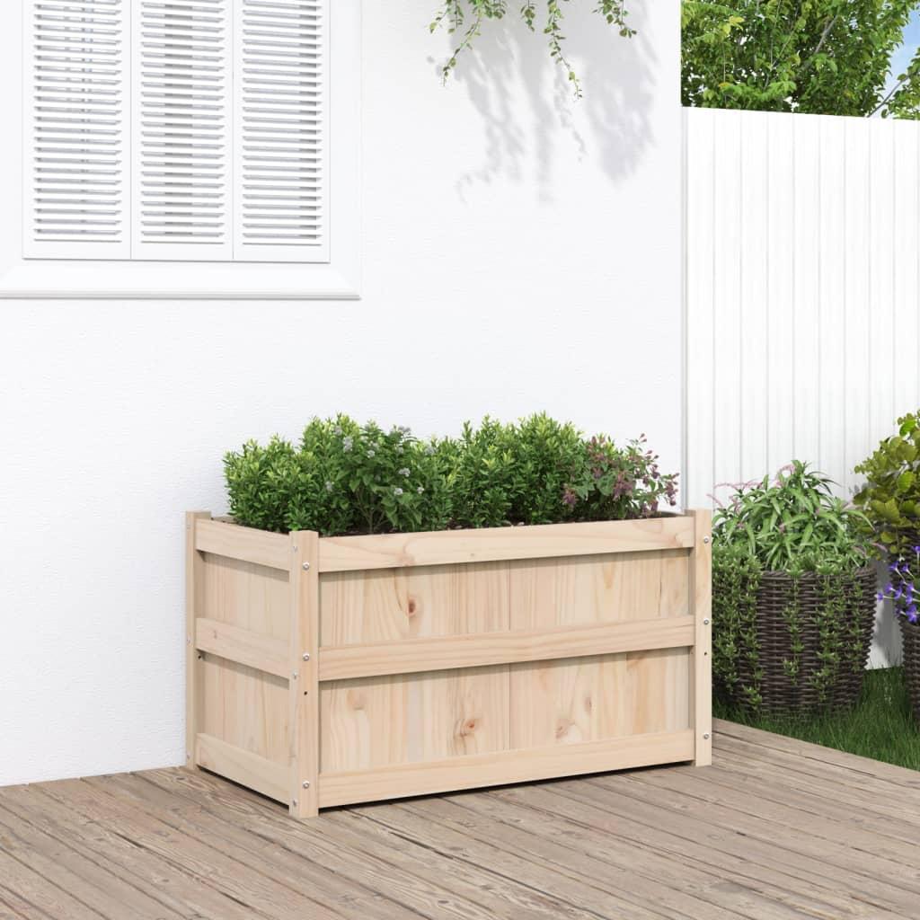 Plantekasse 90x50x50 cm massivt fyrretræ Plantekasse 90x50x50 cm massivt fyrretræ