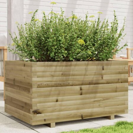 Plantekasse 90x60x49,5 cm imprægneret fyrretræ