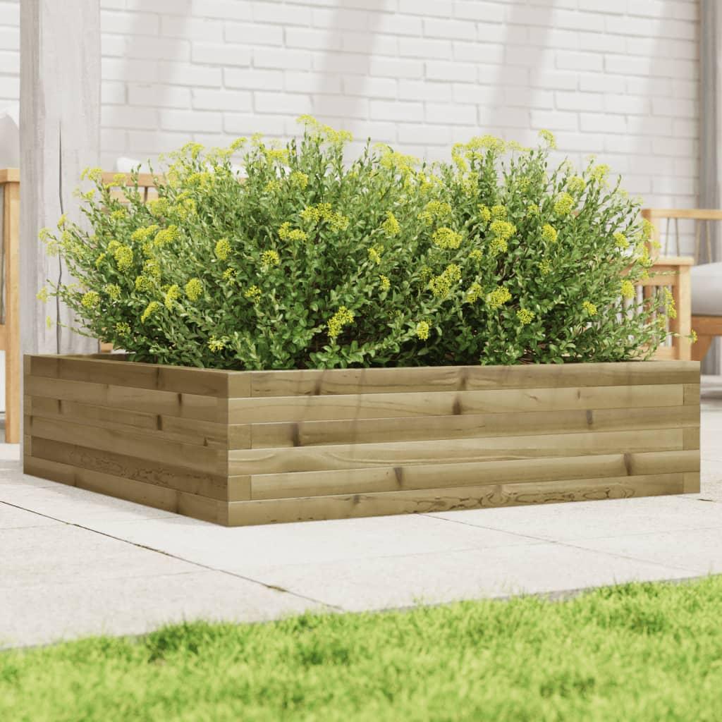 Plantekasse 90x90x23 cm imprægneret fyrretræ Plantekasse 90x90x23 cm imprægneret fyrretræ
