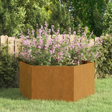 Plantekasse 90x90x45 cm cortenstål rustfarvet