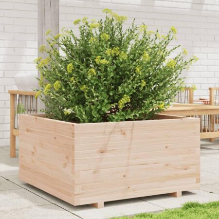 Plantekasse 90x90x49,5 cm massivt fyrretræ