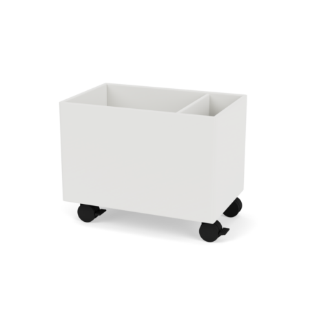 Plantekasse B46,8 cm fra Montana (Dybde: 30 cm, Hvid (white 01), Inkl. hjul)