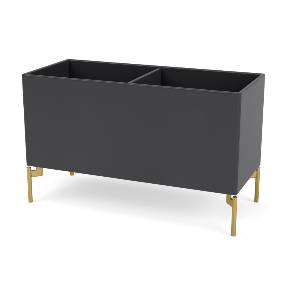 Plantekasse B69,6 cm fra Montana (Dybde: 30 cm, Anthracite, Inkl. ben - messing) Plantekasse B69,6 cm fra Montana (Dybde: 30 cm, Anthracite, Inkl. ben - messing)