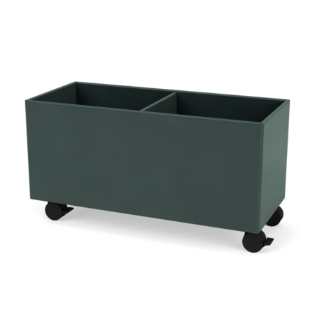 Plantekasse B69,6 cm fra Montana (Dybde: 30 cm, Black Jade, Inkl. hjul)