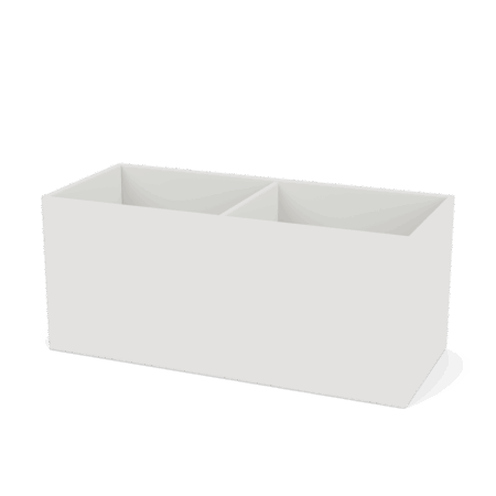 Plantekasse B69,6 cm fra Montana (Dybde: 30 cm, Hvid (white 01), Ingen tilføjelse)