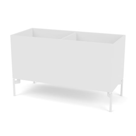 Plantekasse B69,6 cm fra Montana (Dybde: 30 cm, New white, Inkl. ben - snow)