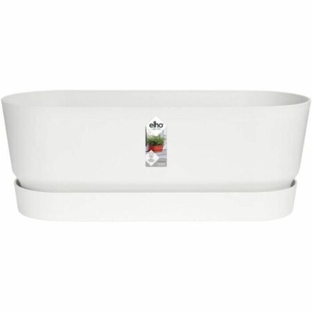 Plantekasse Elho 50 cm Hvid Plastik Oval