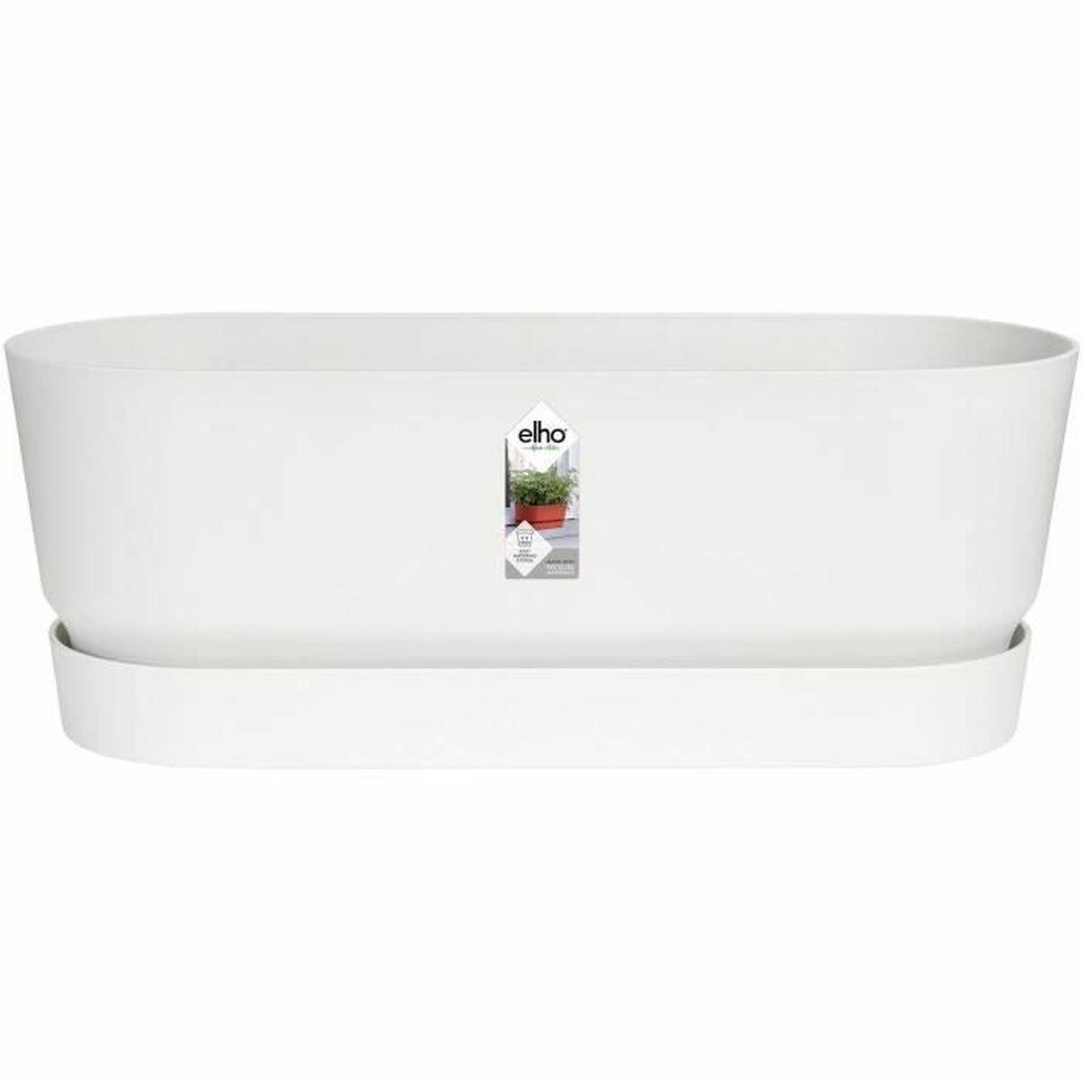 Plantekasse Elho 50 cm Hvid Plastik Oval Plantekasse Elho 50 cm Hvid Plastik Oval
