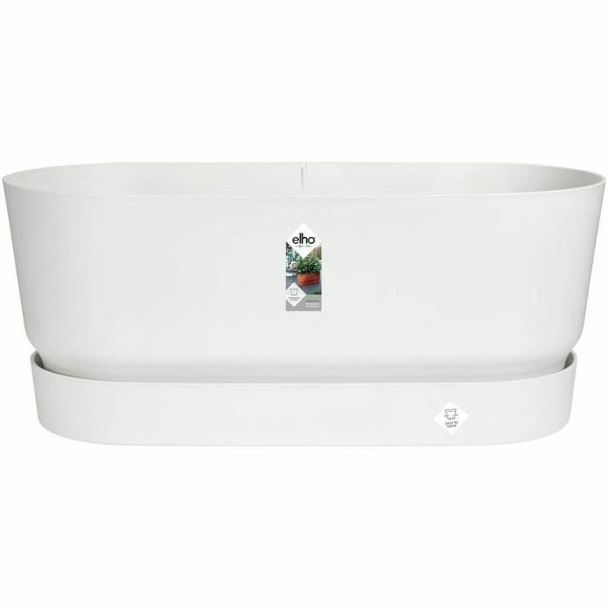 Plantekasse Elho Hvid 60 cm Plastik Oval Plantekasse Elho Hvid 60 cm Plastik Oval