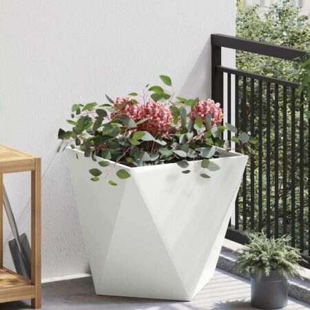 Plantekasse Hvid 50 x 50 x 50 cm Stål
