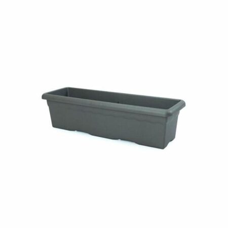 Plantekasse Plastiken 100 x 44 x 40 cm Rektangulær Antracit Plastik