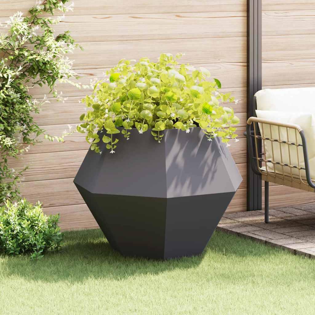 Plantekasse Sort 100 x 100 x 80 cm Stål Plantekasse Sort 100 x 100 x 80 cm Stål