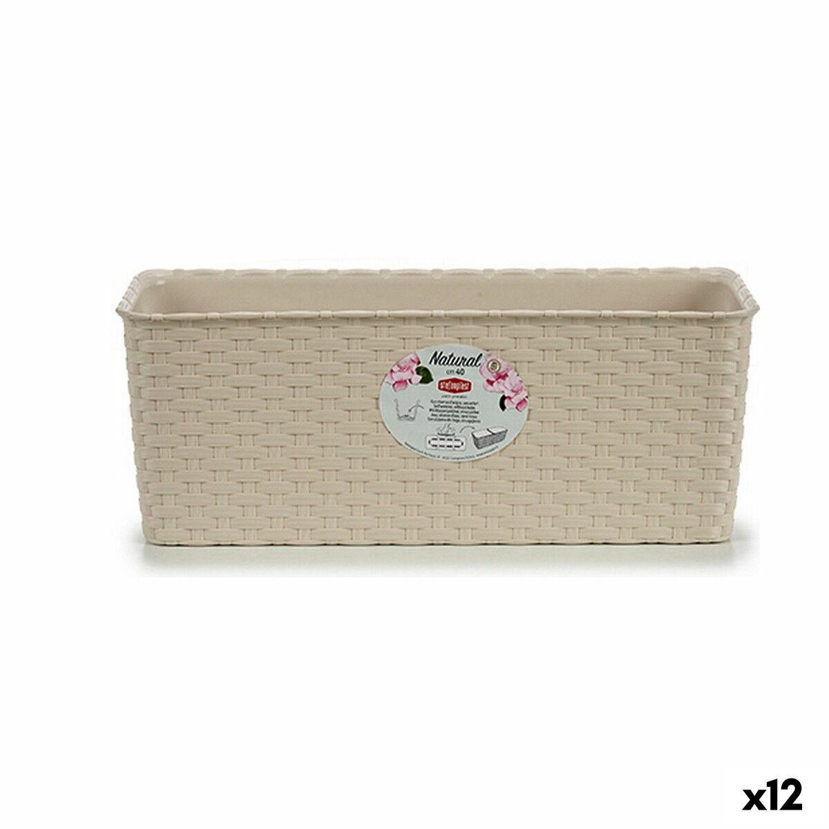 Plantekasse Stefanplast 15,5 x 13,5 x 38,5 cm Beige Plastik (12 enheder) Plantekasse Stefanplast 15,5 x 13,5 x 38,5 cm Beige Plastik (12 enheder)