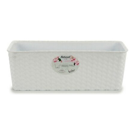 Plantekasse Stefanplast 73700 Hvid Plastik 15,5 x 13,5 x 39 cm