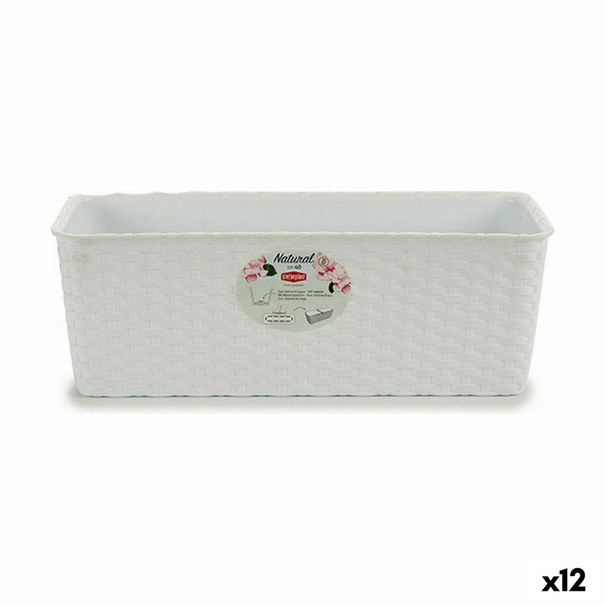 Plantekasse Stefanplast Hvid Plastik 39 x 13,5 x 15 cm (12 enheder) Plantekasse Stefanplast Hvid Plastik 39 x 13,5 x 15 cm (12 enheder)