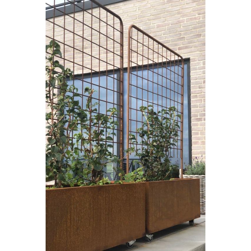 Plantekasse corten m/espalier 120 x 40 x 40 cm Plantekasse corten m/espalier 120 x 40 x 40 cm