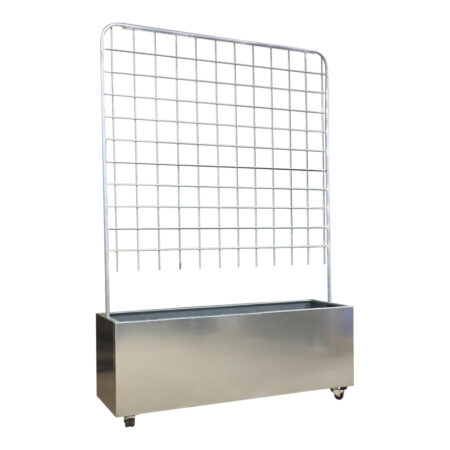 Plantekasse galva m/espalier 120 x 40 x 40 cm