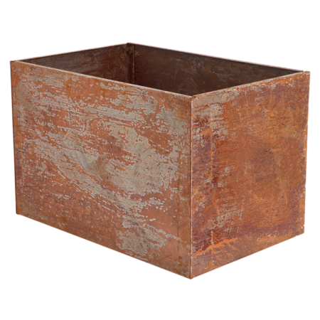 Plantekasse i corten stål | Rust look | L58.2xD38.2xH38.2 cm