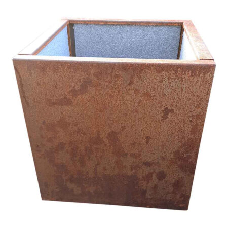 Plantekasse i cortenstål - 40 x 40 x 40 cm