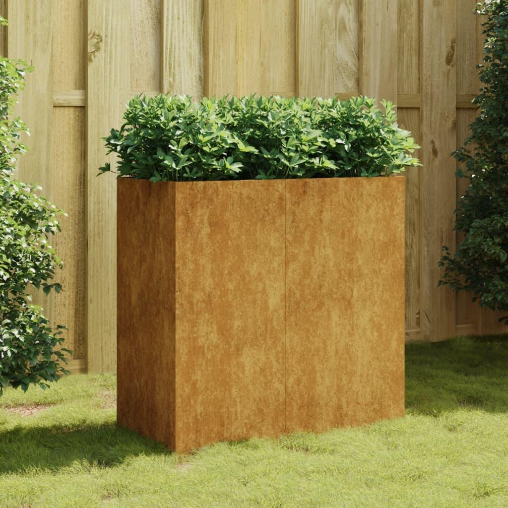 Plantekasse i cortenstål 40 x 80 x 80 cm Plantekasse i cortenstål 40 x 80 x 80 cm