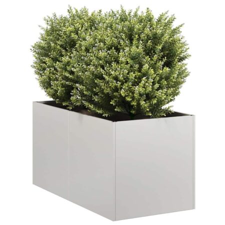 Plantekasse i rustfrit stål 40 × 80 × 40 cm - højbed til have og terrasse