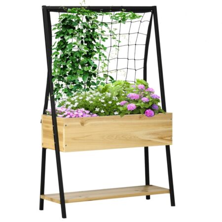 Plantekasse med espalier 80 x 30 x 125 cm