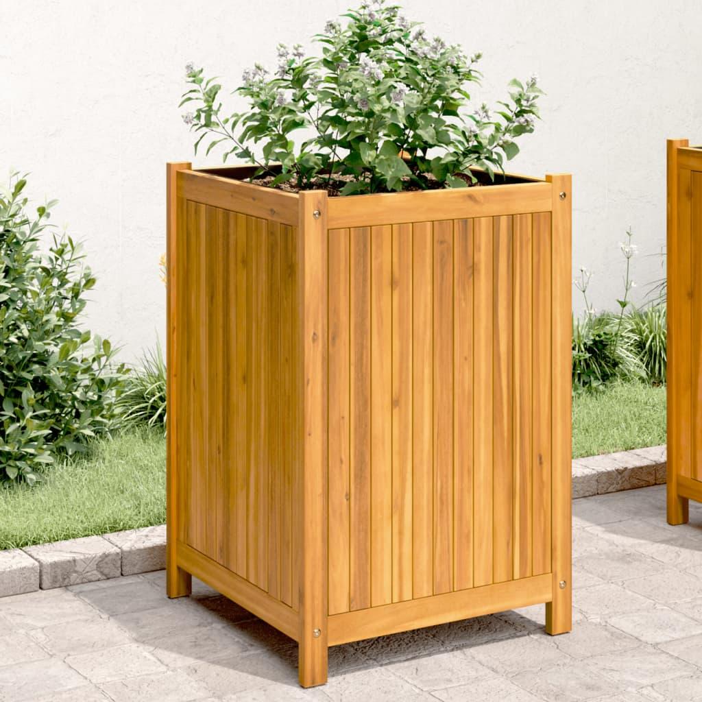 Plantekasse med for 50x50x75 cm massivt akacietræ Plantekasse med for 50x50x75 cm massivt akacietræ