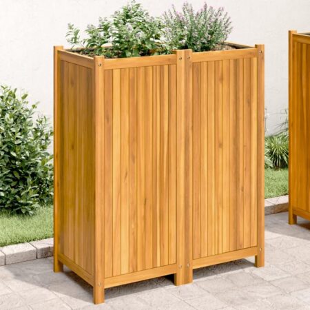 Plantekasse med for 84x42x100 cm massivt akacietræ