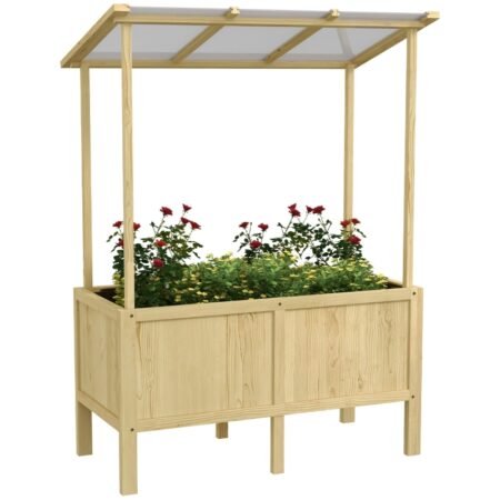 Plantekasse med tag 110 x 60 x 152 cm