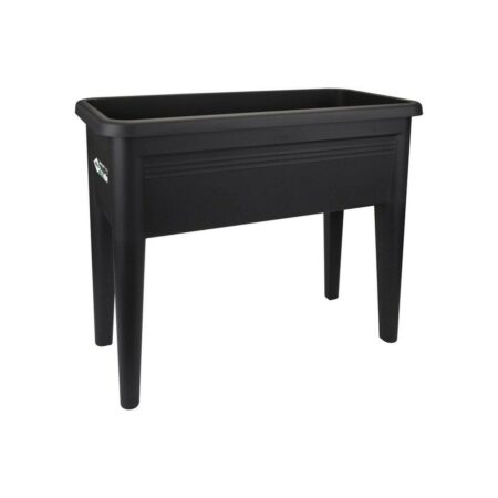 Plantekasse på ben Elho Green Basics XXL - sort 75 cm