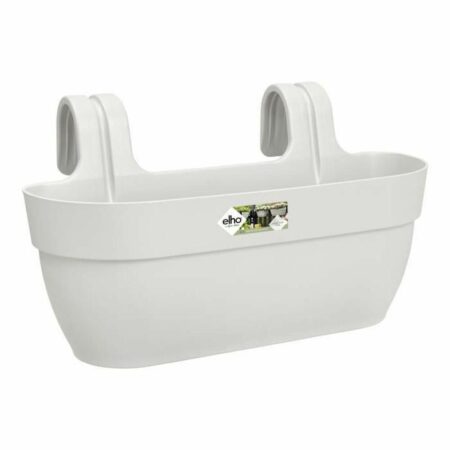 Plantekasse til altan Elho - hvid plast, 24 × 46 × 26,5 cm