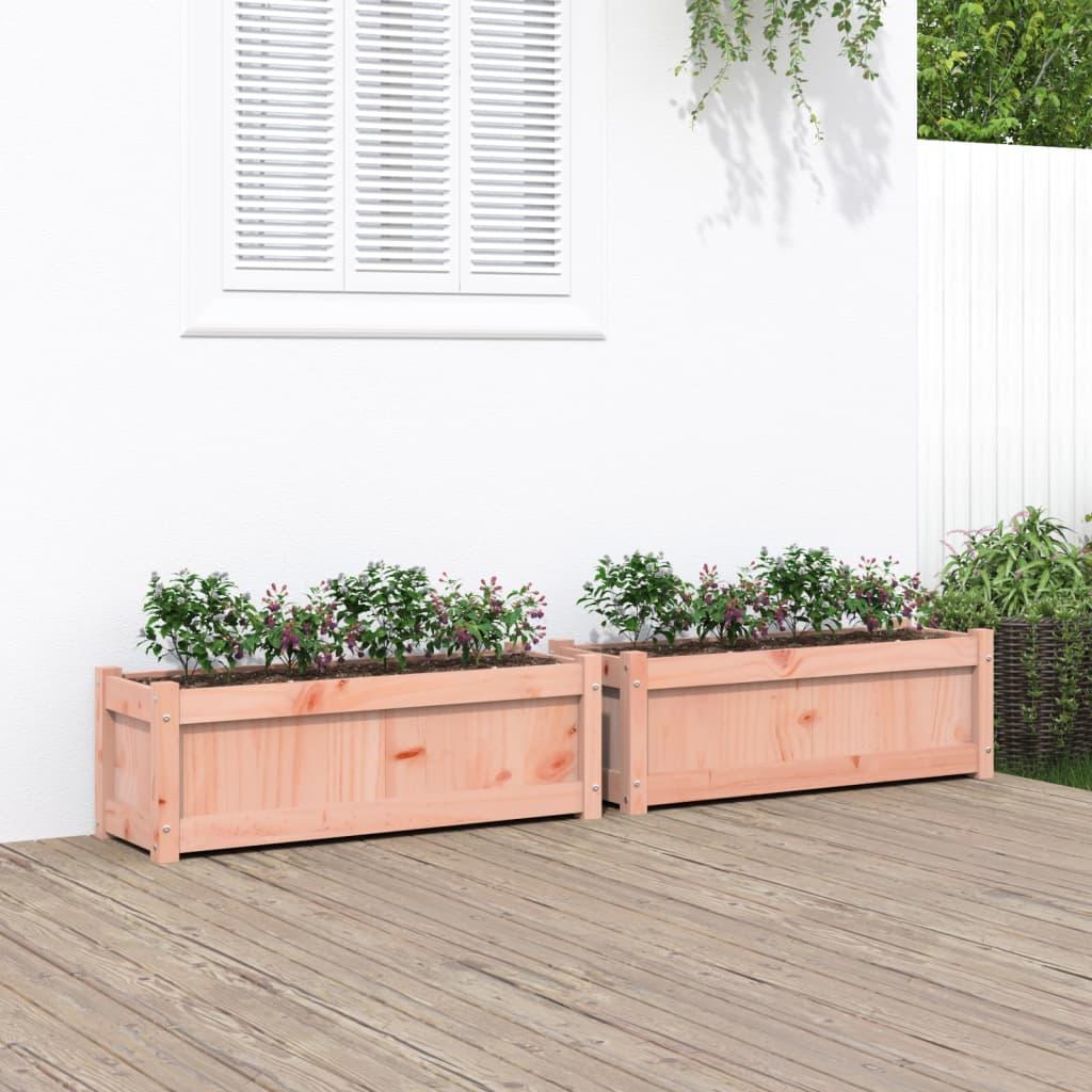 Plantekasser 2 stk. massivt douglasgran Plantekasser 2 stk. massivt douglasgran