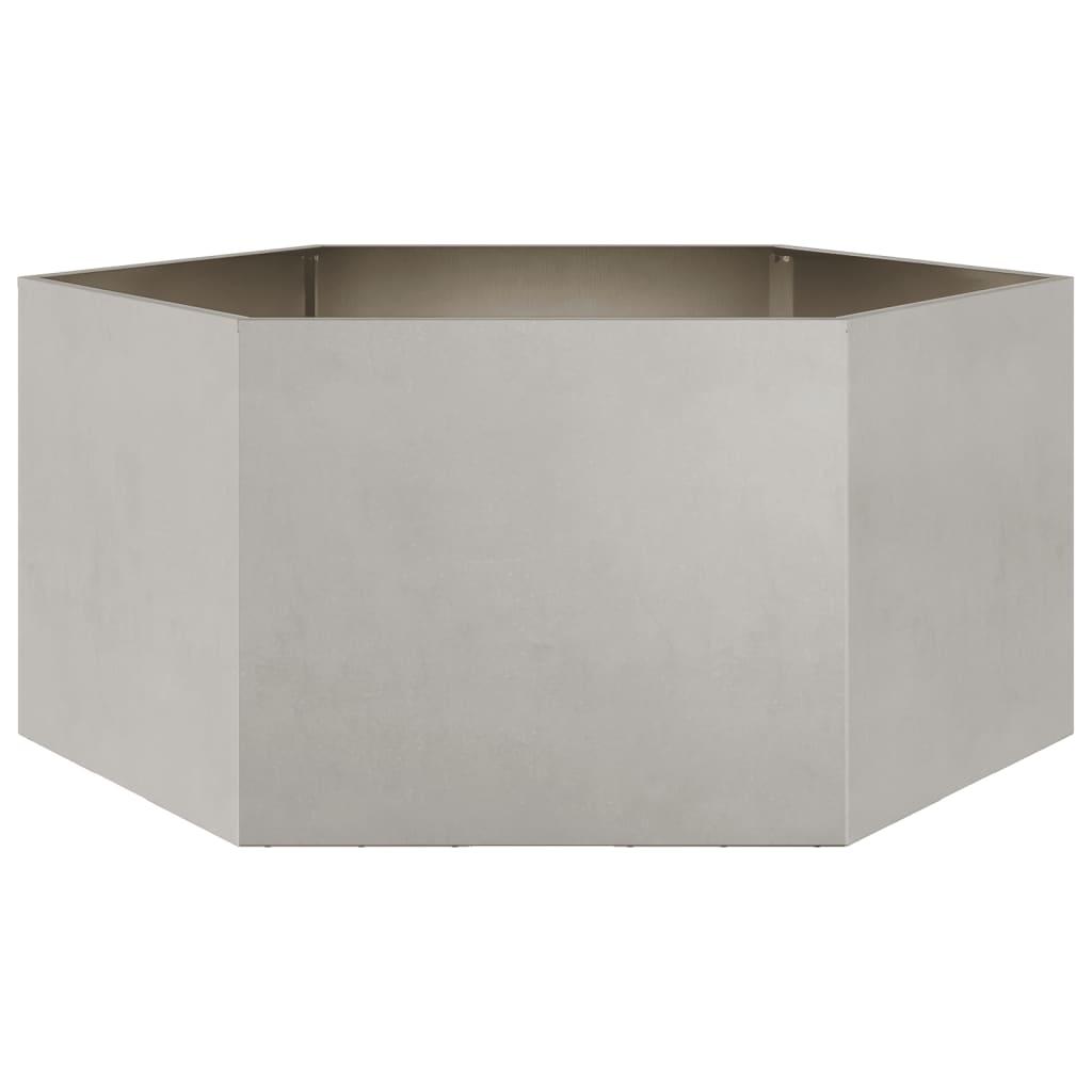 Plantekrukke 104x90x45 cm sekskantet rustfrit stål Plantekrukke 104x90x45 cm sekskantet rustfrit stål