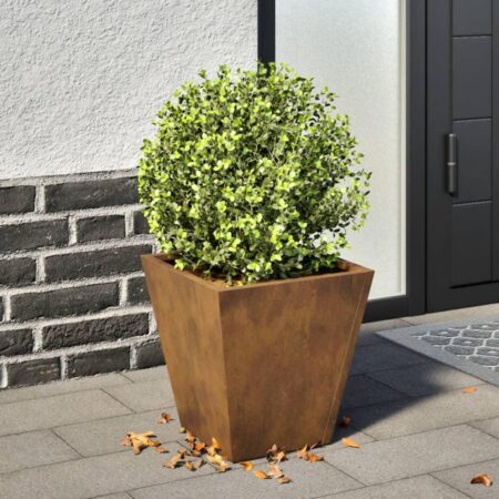 Plantekrukke 30x30x30 cm cortenstål